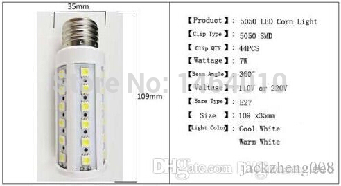 x10 ultra bright led corn light e27 e14 b22 smd 5050 85-265v 5w 7w 12w 15w 20w 30w 40w led bulb 360 degree