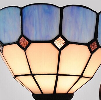 1 light,6 inches stained glass tiffany vintage lamp wall led light for home lighting arandela lampara pared,e27,bulb included
