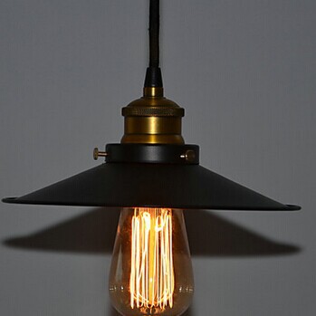 1 light,e27,60w edison unique retro loft style vintage industrial pendant lighting lamp,hanglamp black iron painting