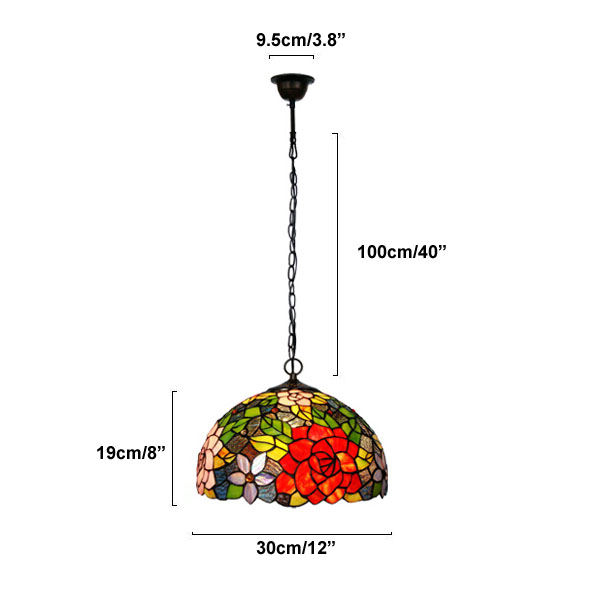 12 inch roses chandelier hanging meal decorative lamps,ysl-tfp147d16,