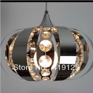 2013 new pendant lamp for dinning room , stainless steel +crystal materia ,dia 35cm ,dinning room light