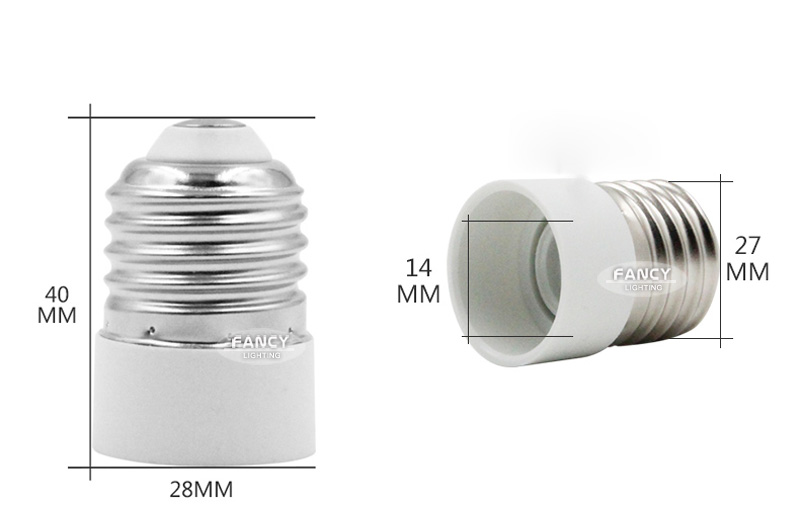 5 pcs/lot e27 to e14 light lamp bulb adapter converter lamp holder converter light holder converter socket light bulb holder