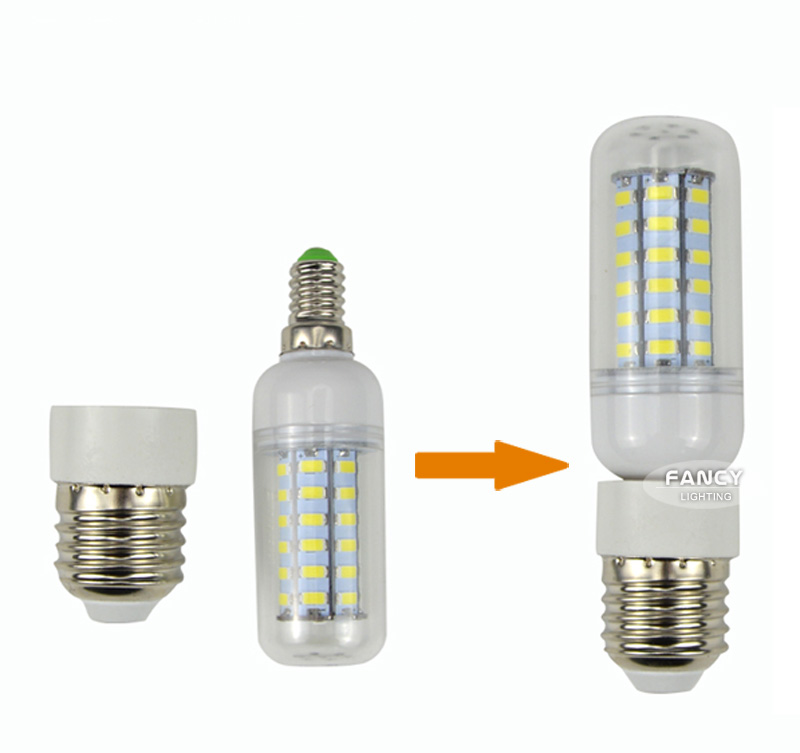 5 pcs/lot e27 to e14 light lamp bulb adapter converter lamp holder converter light holder converter socket light bulb holder
