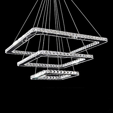 50cm led k9 crystal pendant light,92 leds, modern chic stainless steel plating,for game room, kids room, bathroom, living room