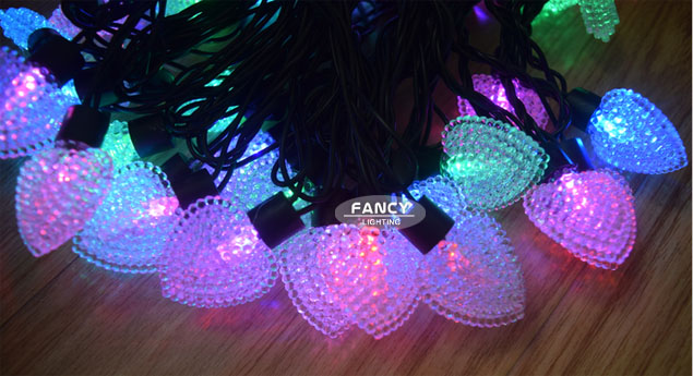 5m 50led beads beautiful starry led string light with heart-shaped christmas light 110v/220v led string lamp for party/tree/home