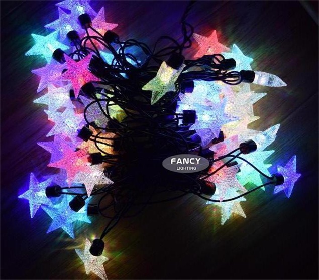 5m/50led beads colorful starry led string lights 110v/220v christmas lights led string lamp for house/roof/tree/party decoration