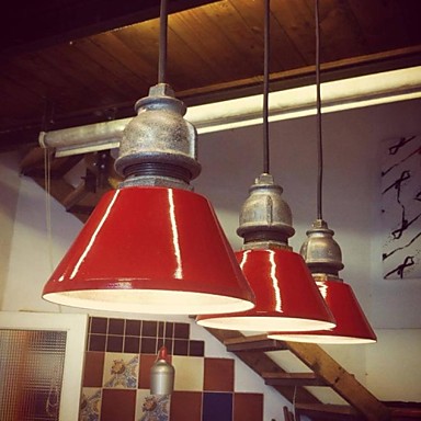 america country style vintage pendant lamp fxitures pipe loft industrial lighting handlamp lampshade luminaire