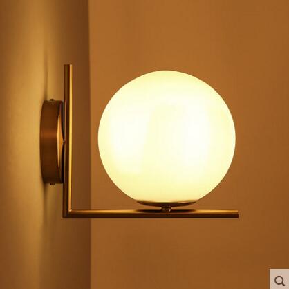 ball modern nordic simple led wall lamp antique bedside lamp wall light fixtures for bedroom aisle bar indoor lighting
