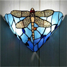 blue dragonfly wall lamp dining / living room / bedroom wall lighting fixtures,ysl-1020,