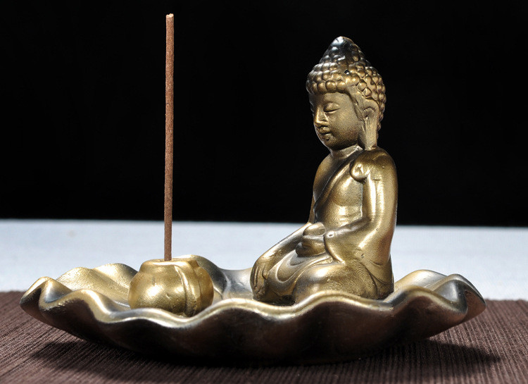 ceramic buddha incense burner 12*12*8cm home decor buddha craft incense cone xyz-81