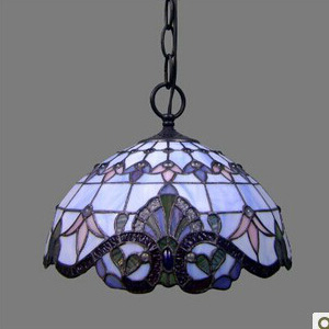 dia.30cm vintage baroque style stained glass hanging lamp light,ysl-928