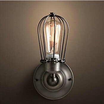 e27 retro loft style industrial vintage wall light lamp with 1 light,bulb included, edison wall sconce american country style