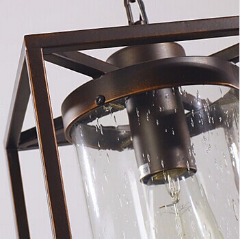 edison bulb loft style vintage pendant light with glass shade,1 light e27 bulb included,for dining room home lights bar