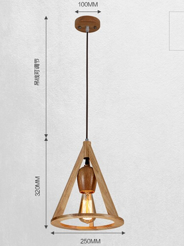 edison loft style wooden simple modern pendant light fixtures for dining room hanging lamp home lighting suspension luminaire