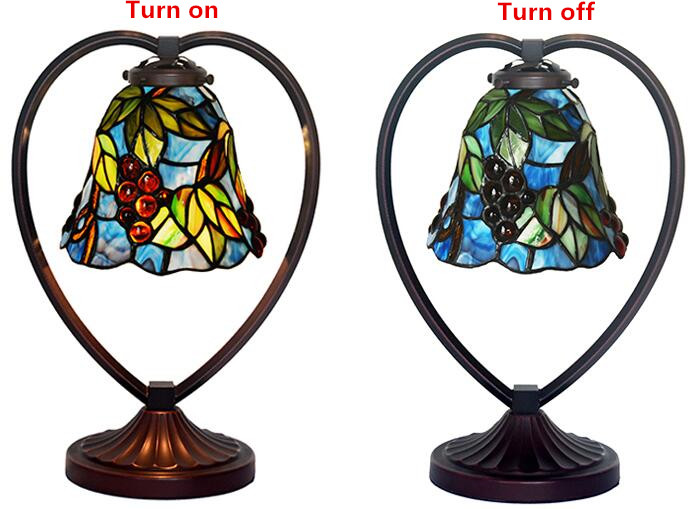european style retro bedroom bedside lamp cafe restaurant glass decorative table lamps,yslc-29,