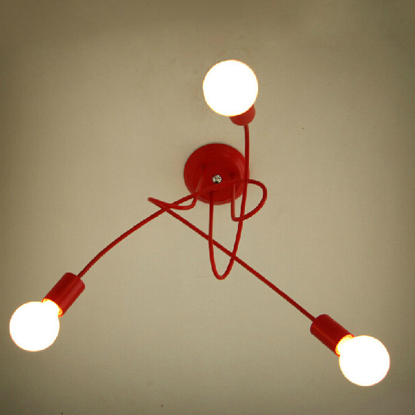 fashion design of kids room lamp nordic dome light 3/5 heads ceiling lights for home decor ysl-1836c