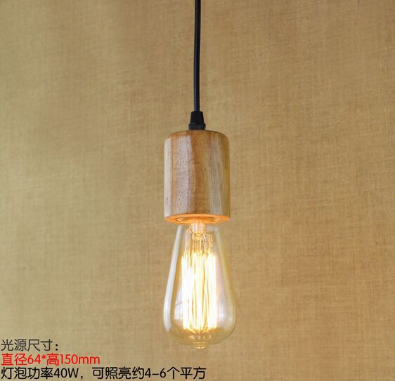 industrial vintage pendant lights indoor lighting ,wood retro loft style pendant lamps,lustres e pendente de teto