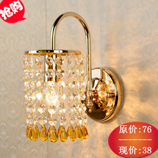 modern brief lighting lamps fashion wall lamp ofhead syncronisation switch crystal wall lamp