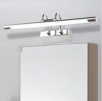 modern simple led mirror light, artistic stainless steel plating bathroom lighting,for bathroom dressing-room,bulb included