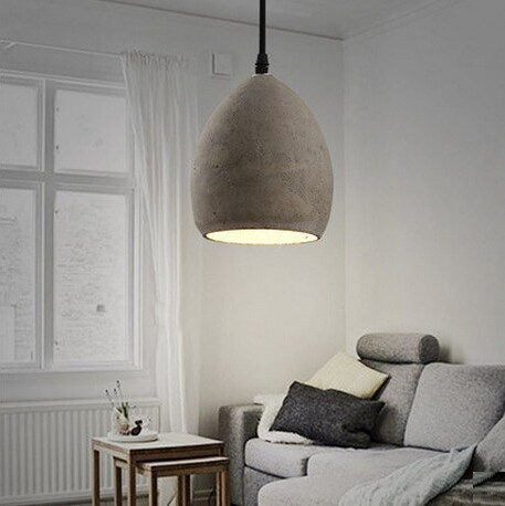 nordic modern creative cement led vintage pendant lights fixtures for bar dining room hanging lamp lamparas colgantes