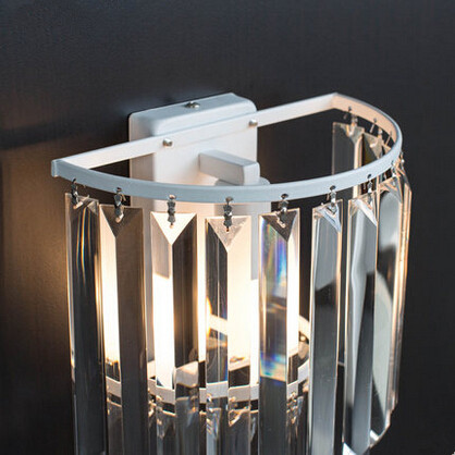 nordic modern led wall lamp crystal simple wall sconce fixtures bedside lamp for bedroom bar living room e14