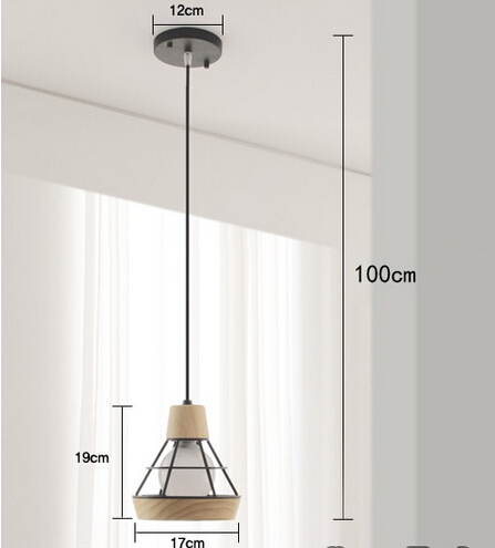 nordic simple creative wooden modern led pendant lights fixtures for dining room bar hanging lamp suspension luminaire