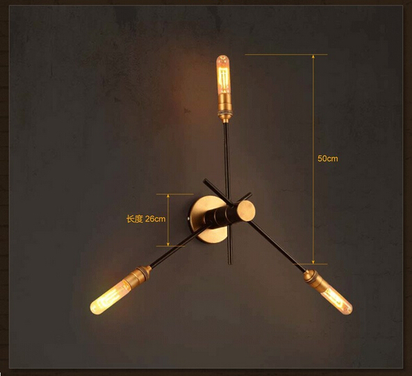 rotated loft style industrial vintage edison wall lamp bedside light fixtures for bar cafe indoor lighting lampara pared