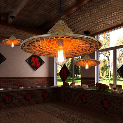southeast asia bamboo vintage pendant lights country hanging lamp for restaurant bar home lighting suspension luminaire