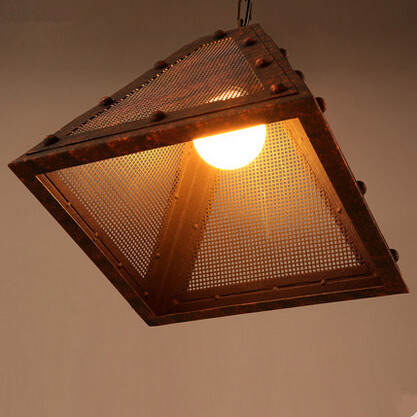 triangle edison loft industrial vintage pendant lights network rail hanging lamp for bar home lighting suspension luminaire