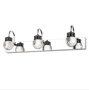 3 lights led wall sconce,led bathroom mirror light,artistic stainless steel plating,for bathroom dressing-room,bulb included