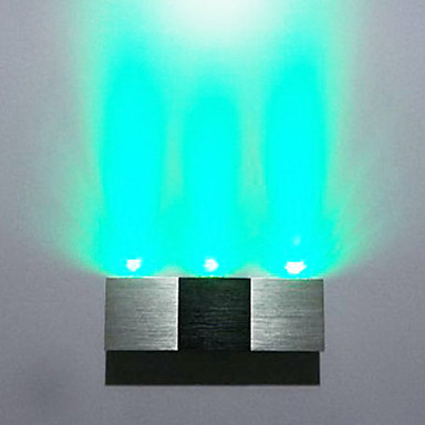 3w modern led wall lamp light with scattering light rectangular aluminium body
