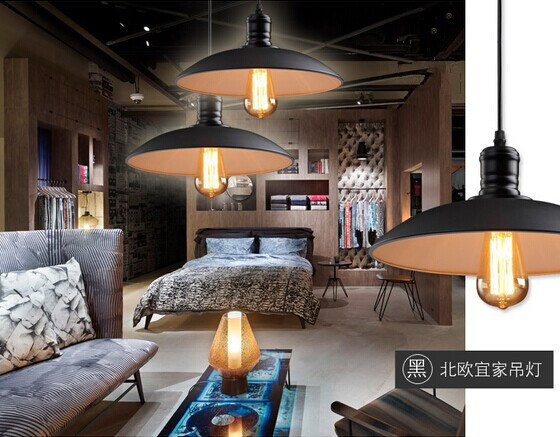 40w retro loft style edison bulbs vintage industrial pendant light,for bar home living lights,e27*1 bulb included
