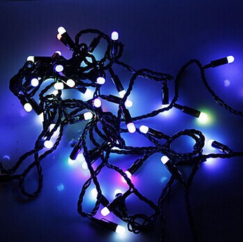 5m 50-leds,rgb led string light fairy christmas lights holiday decoration party wedding outdoor, ac 110v~220v