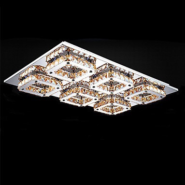 6 lights modern led k9 crystal ceiling light for living room home lightngs fixtures,bulb included,ac,90v~260v