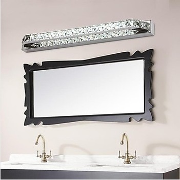 68cm linear modern style crystal led bathroom mirror lamp,led wall sconce for bathroom bedroom dressing room,ac bulb included
