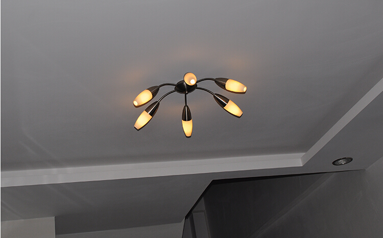 adjustable creative modern fashion led pendant lights simple glass hanging lamp fixtures for bar dining room living room