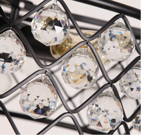 american art crystal pendant lights fixtures for living room hanging lamp with 4 lights indoor lighting suspension luminaire