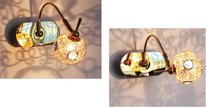 bathroom led wall lamp, 1 lights, modern metal golden electroplating,for bathroom livingroom home,bulb included,g4