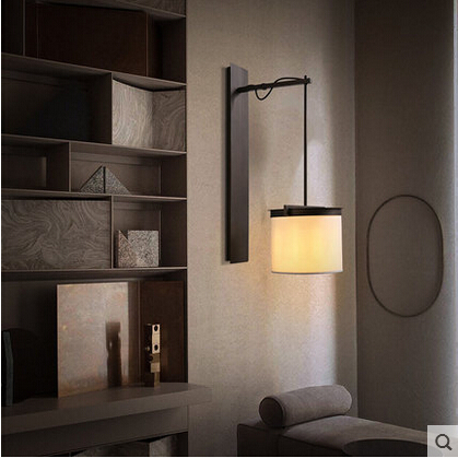 cloth rh loft industrial vintage led wall lamp simple fixtures for home indoor lighting bedside light applique murale luminaire