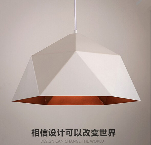 creative geometry loft style vintage led pendant lights fixtures for dining room indoor hanging lamp lamparas colgantes