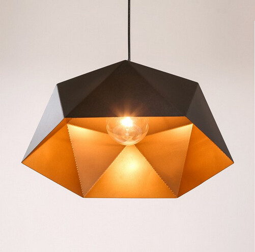 creative geometry loft style vintage led pendant lights fixtures for dining room indoor hanging lamp lamparas colgantes