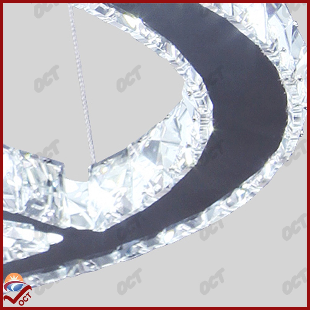 e37 luxury stainless steel modern ceiling k9 crystal chandelier lights lamparas colgantes dinning pendant hanging lamp luminaire