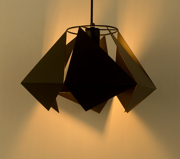 geometry creative vintage loft style pendant lights hollow personality hanglamp fixtures for home lightings lamparas colgantes
