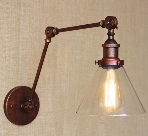 iron adjustable loft style edison industrial vintage wall lamp fixtures for bar cafe home indoor lighting lampara pared