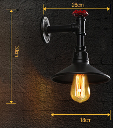 iron loft style industrail vintage edison wall lamp fixtures bedside light for bar home stairs wall sconce lampara pared
