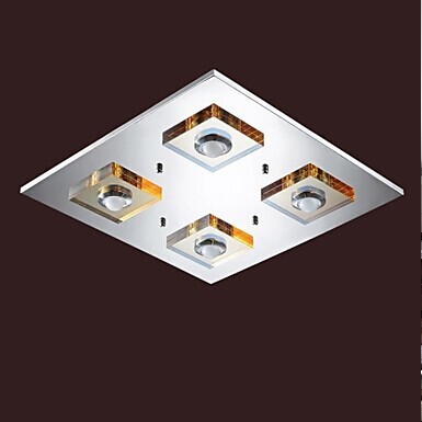 k9 crystal modern led ceiling light with 4 lights for foyer bedroom home lightings,bulb included,lustres de luminaria teto