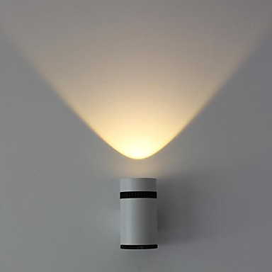 led wall lamp light one light warm white aluminium acrylic 100~240v input