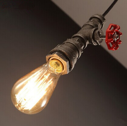 loft industrial style creative personality waterpipe retro pendant light,e27*1 bulb included, for restaurant bar home lightings