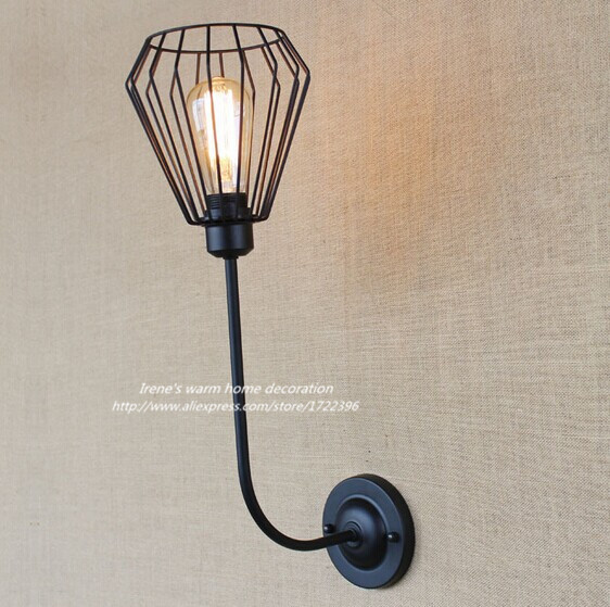 loft industrial vintage style wall light,personality wall lamp for balcony aisle stairs home lights,e27*1bulb included 110v~240v