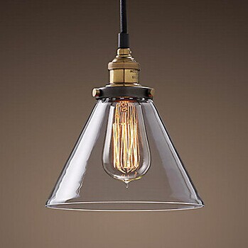 loft style industrial edison vintaget iron pendant light with 1 light in glass shade,for home living lights,e27,bulb included